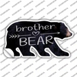 Brother Arrow Novelty Bear Sticker Decal Small