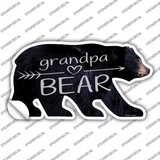 Grandpa Arrow Novelty Bear Sticker Decal Small