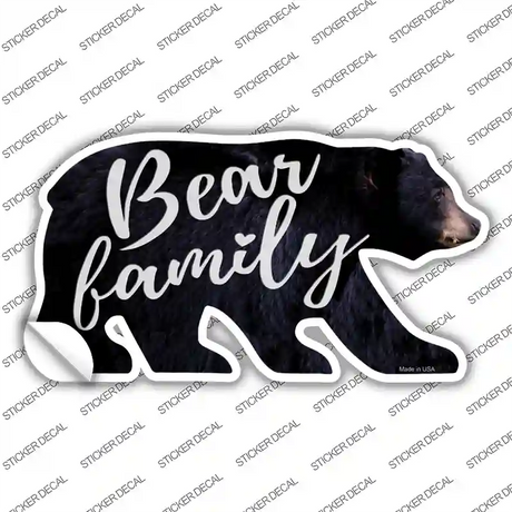 Bear Family Novelty Bear Sticker Decal Small
