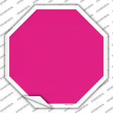 Pink Solid Novelty Octagon Sticker Decal Small
