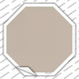 Tan Solid Novelty Octagon Sticker Decal Small