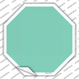 Mint Solid Novelty Octagon Sticker Decal Small