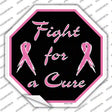 Fight For a Cure Novelty Octagon Sticker Decal