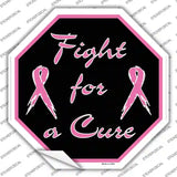 Fight For a Cure Novelty Octagon Sticker Decal