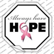 Always Have Hope Novelty Octagon Sticker Decal Small