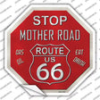 Route 66 Mother Road Novelty Octagon Sticker Decal Small