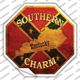 Southern Charm Kentucky Novelty Octagon Sticker Decal Small
