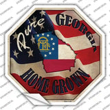 Georgia Home Grown Novelty Octagon Sticker Decal