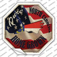 North Carolina Home Grown Novelty Octagon Sticker Decal