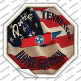 Tennessee Home Grown Novelty Octagon Sticker Decal Small