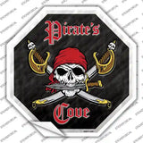 Pirates Cove Novelty Octagon Sticker Decal Small