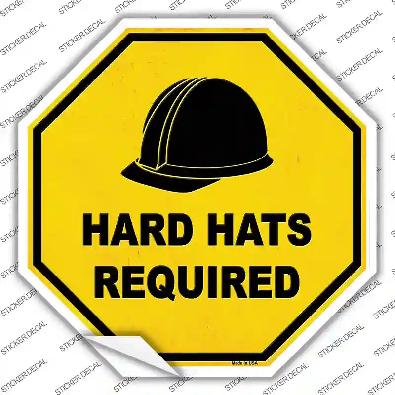 Hard Harts Required Novelty Octagon Sticker Decal Small