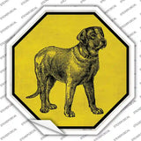 Labrador Retriever Dog Sketch Novelty Octagon Sticker Decal