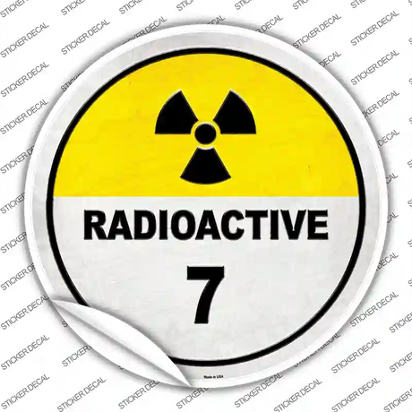 Radioactive Novelty Circle Sticker Decal