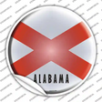 Alabama State Flag Novelty Circle Sticker Decal