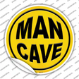 Man Cave Novelty Circle Sticker Decal