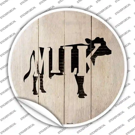 Cows Make Milk Novelty Circle Sticker Decal