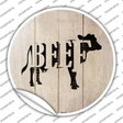 Cows Make Beef Novelty Circle Sticker Decal