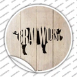 Pigs Make Bratwursts Novelty Circle Sticker Decal