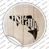 Fishes Make Fish and Chips Novelty Circle Sticker Decal