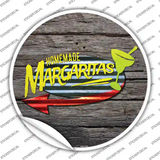 Homemade Margaritas Novelty Circle Sticker Decal