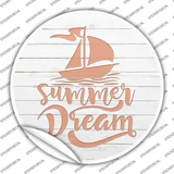 Summer Dream Novelty Circle Sticker Decal