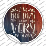 Im Just Very Relaxed Novelty Circle Sticker Decal