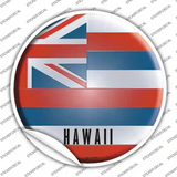 Hawaii State Flag Novelty Circle Sticker Decal