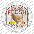 Farm Fresh Eggs Novelty Circle Sticker Decal
