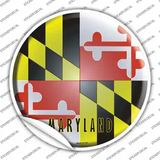 Maryland State Flag Novelty Circle Sticker Decal