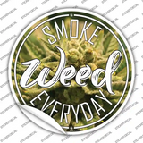 Smoke Weed Everyday Novelty Circle Sticker Decal