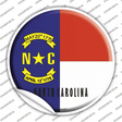 North Carolina State Flag Novelty Circle Sticker Decal