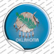 Oklahoma State Flag Novelty Circle Sticker Decal