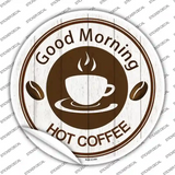 Good Morning Novelty Circle Sticker Decal