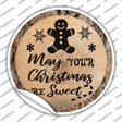 Christmas Be Sweet Novelty Circle Sticker Decal