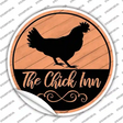 The Chicken Inn Novelty Circle Sticker Decal