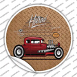 Ride The Classic Hotrod Novelty Circle Sticker Decal