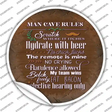 Hydrate With Beer Novelty Circle Sticker Decal