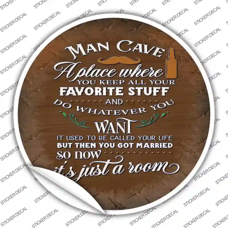 Its Just A Room Novelty Circle Sticker Decal