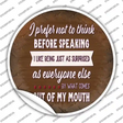 I Like Being Surprised Novelty Circle Sticker Decal