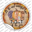 Wonderful Time Of Year Novelty Circle Sticker Decal