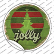Jolly Green Novelty Circle Sticker Decal