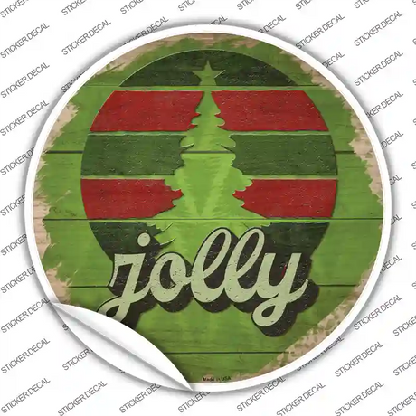 Jolly Green Novelty Circle Sticker Decal