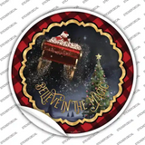 Believe in Magic Santa Novelty Circle Sticker Decal
