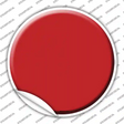 Red Novelty Circle Sticker Decal
