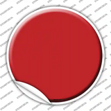 Red Novelty Circle Sticker Decal