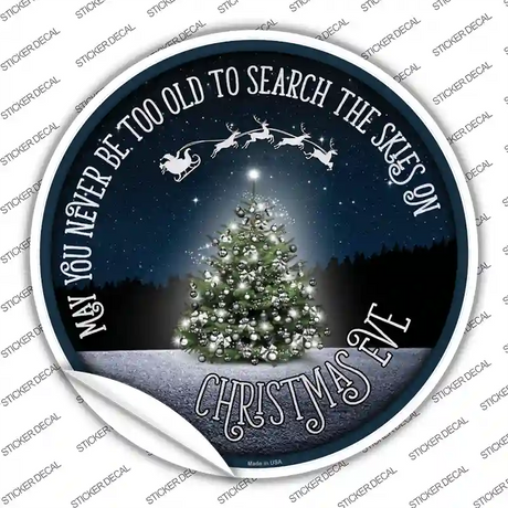 Search The Skies Novelty Circle Sticker Decal