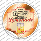 Make Strawberry Lemonade Orange Novelty Circle Sticker Decal