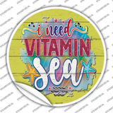 Need Vitamin Sea Novelty Circle Sticker Decal