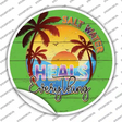 Salt Water Heals Everything Novelty Circle Sticker Decal